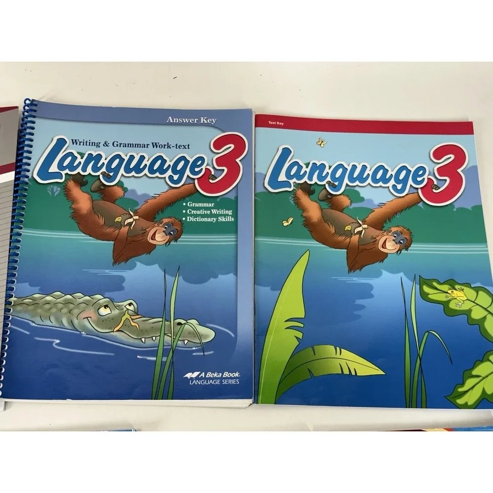 Abeka 3rd‎ Grade Homeschool Language Arts Curriculum Lot With All Readers